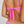 Load image into Gallery viewer, Woman wearing a Bambina Swim bright pink two piece bikini, ring detail, adjustable straps, tie back, high leg cut bottom
