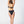 Load image into Gallery viewer, Woman wearing a Bambina Swim black two piece bikini, ring detail, adjustable straps, tie back, high cut leg bottom
