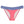Load image into Gallery viewer, Bikini bottom with navy blue and white chevron stripe waistband and coral color bottom
