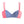 Load image into Gallery viewer, Bambina Swim coral two piece bikini top with navy and white chevron stripe detail, double adjustable straps
