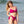 Load image into Gallery viewer, Woman in thong bikini on beach, raspberry color
