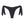 Serena Thong Bikini Bottom- Midnight Black