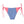 Tie side bikini bottom back view with navy blue and white stripes in front and back and coral color on sides